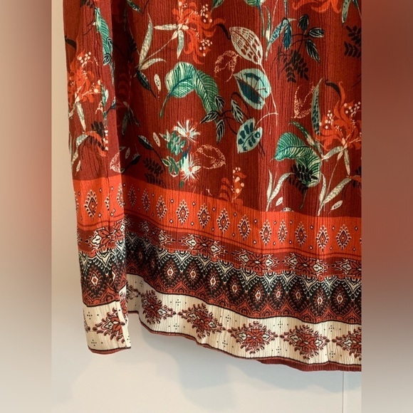 Excellent Condition, Garnet Hill Red "Raelle Midi Skirt" w/ Pockets, Size L/XL - Picture 8 of 16